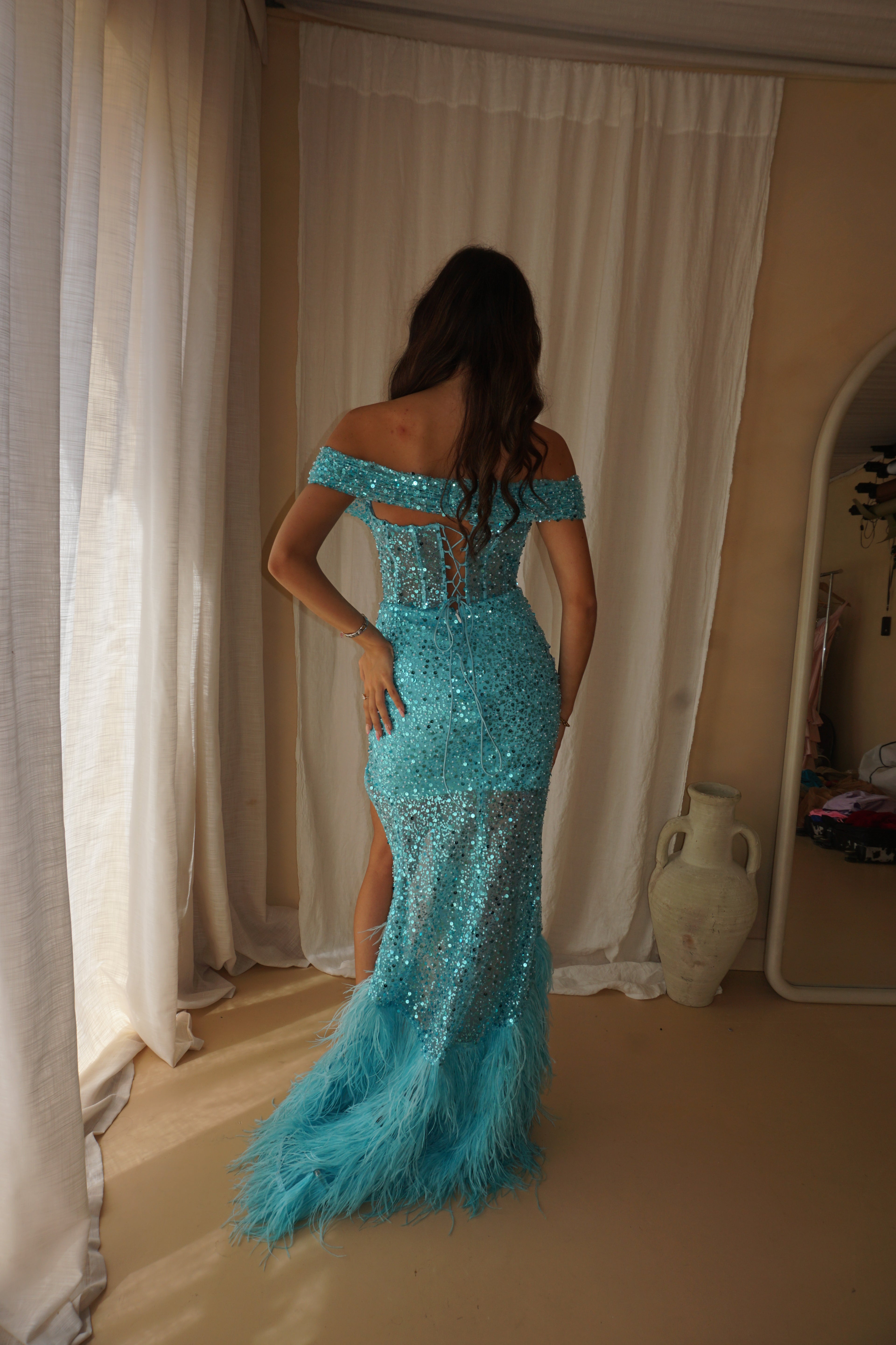 Portia & Scarlett Aqua Gown US4/UK8