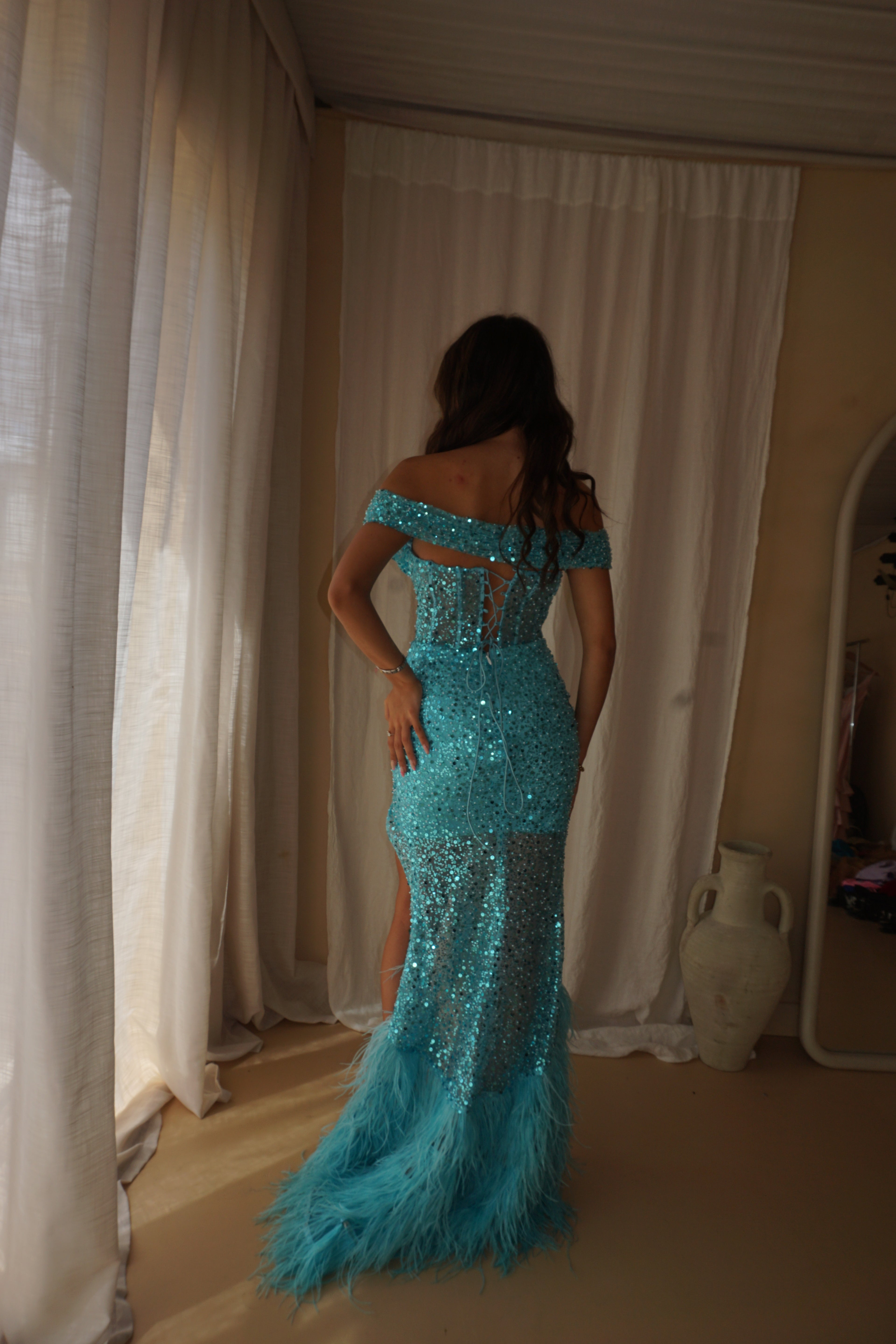 Portia & Scarlett Aqua Gown US4/UK8