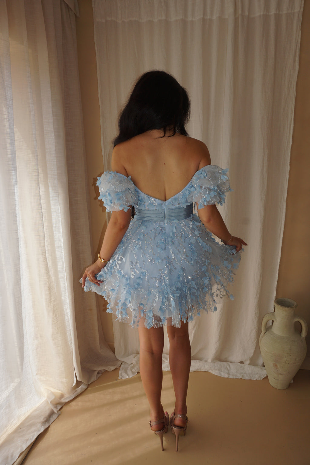Sherri Hill Blue Cocktail Dress US2/UK6