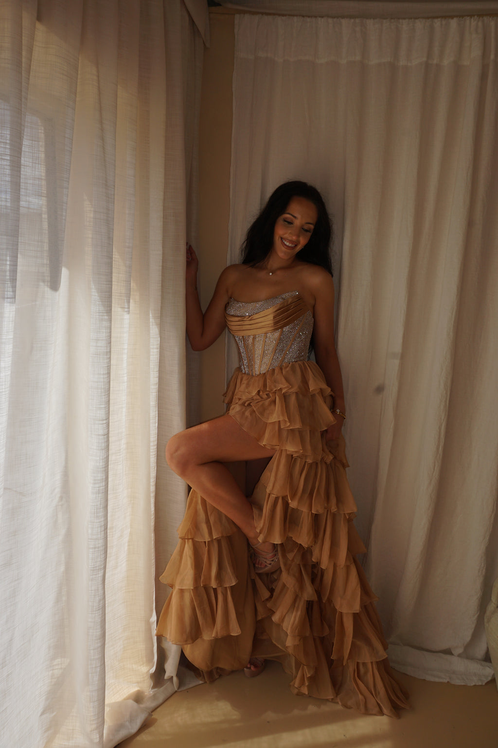Sherri Hill Gold US4/UK8