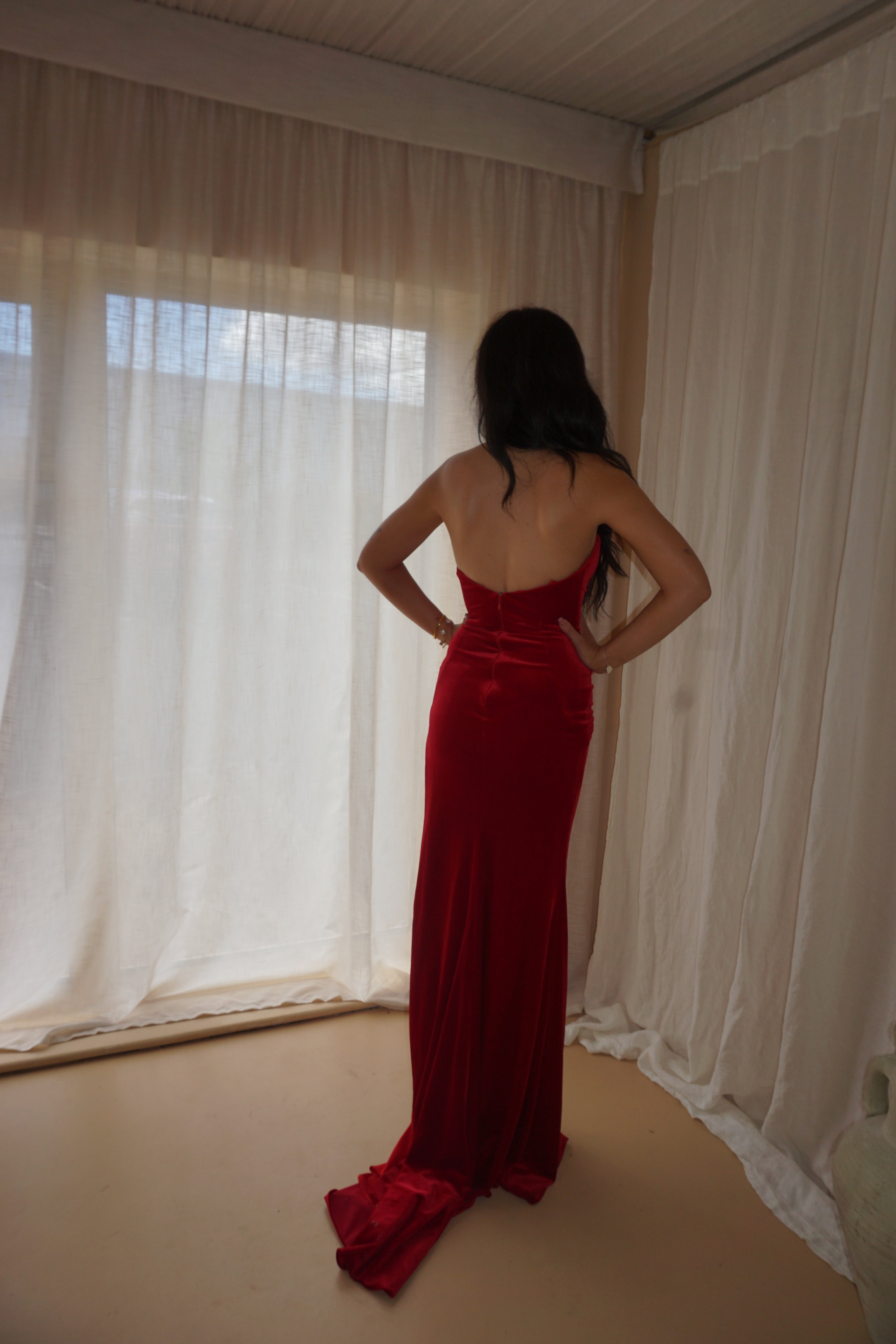 Jovani Red Evening Gown US0/UK4