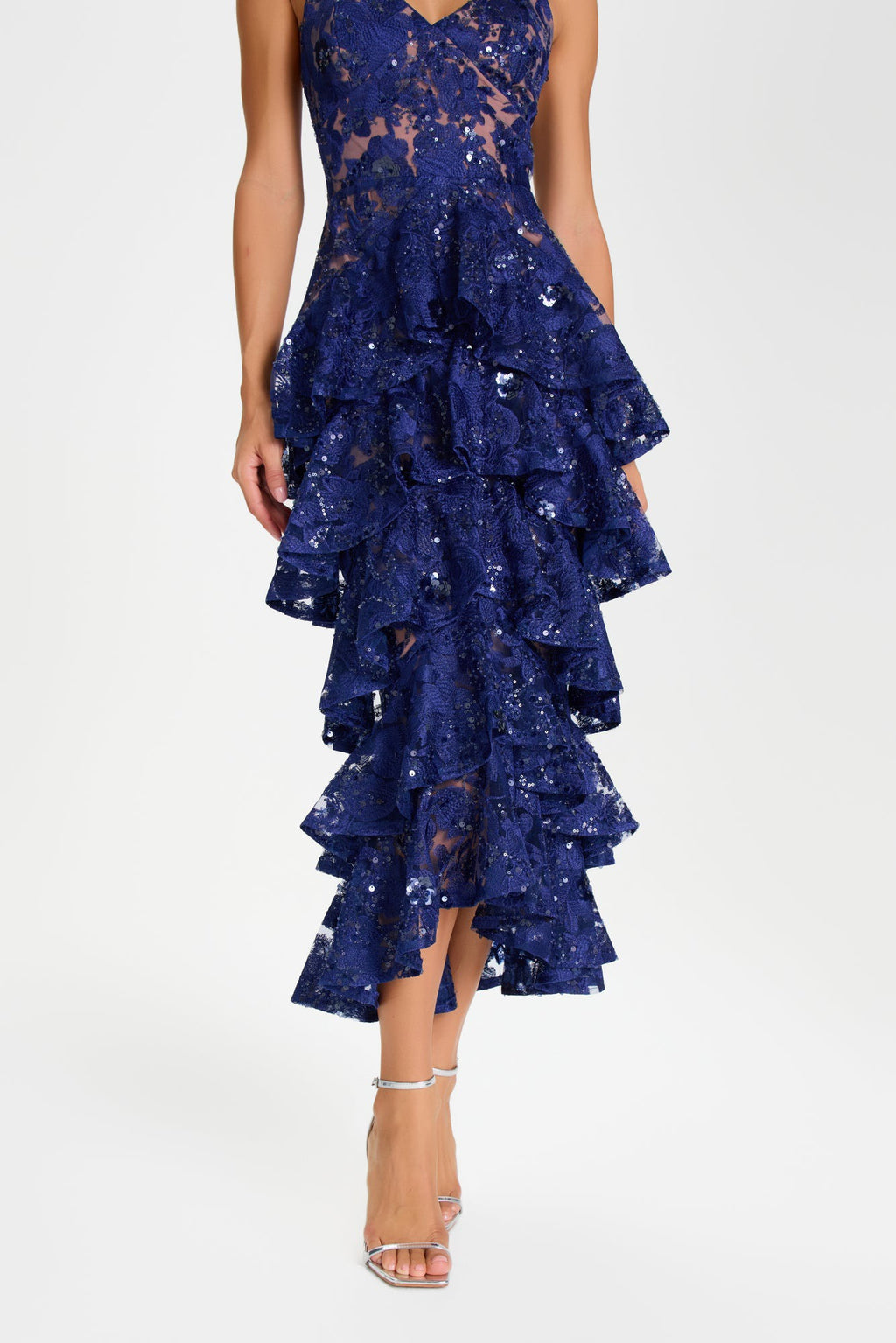 Nadine Merabi Saffron Navy Dress