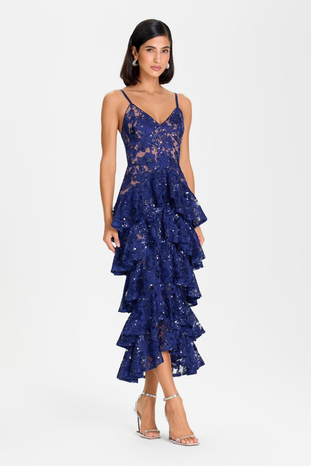 Nadine Merabi Saffron Navy Dress