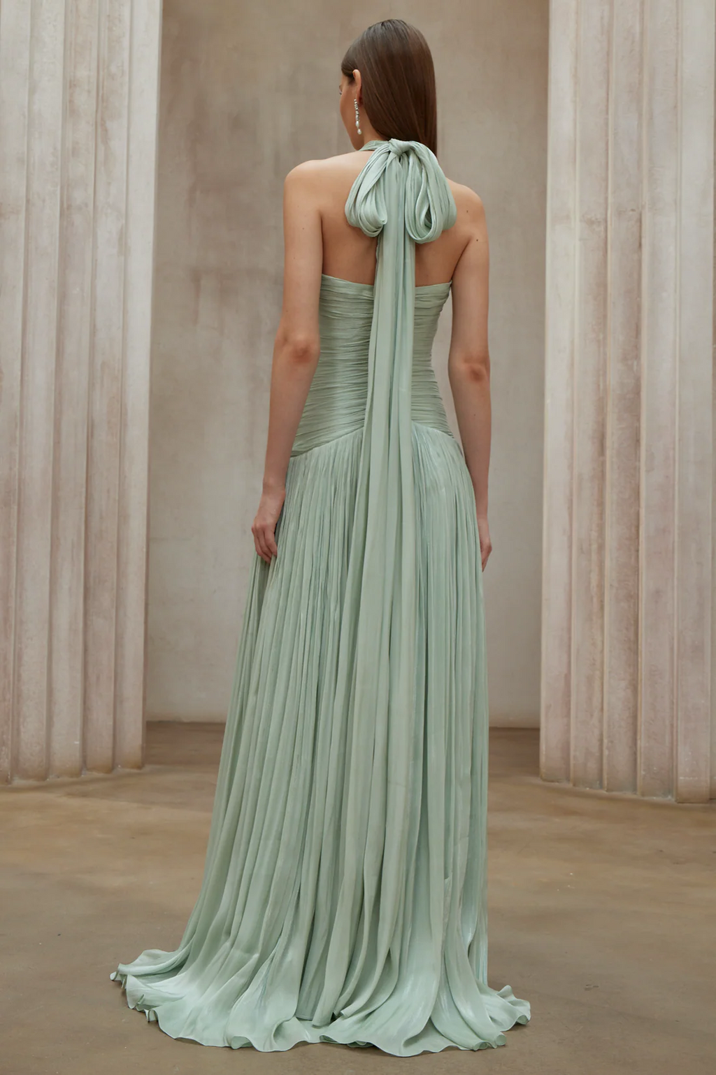 Uranie Mint Green Maxi Dress