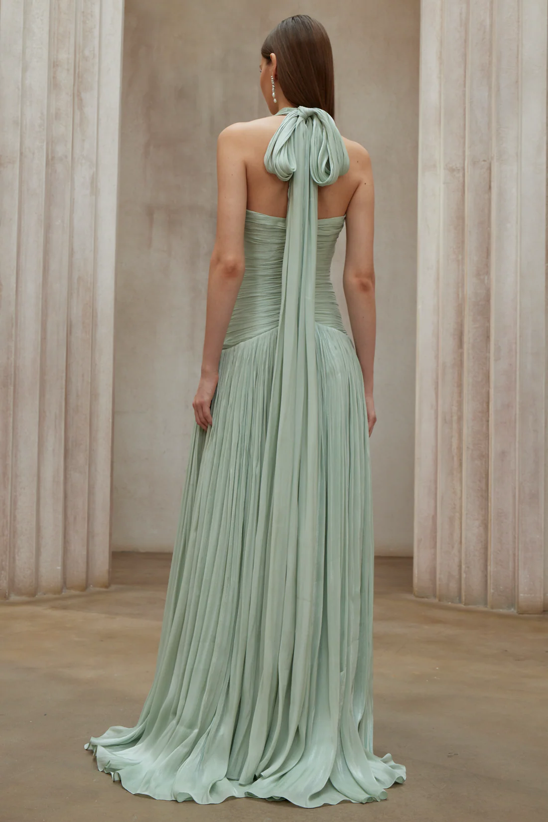 Uranie Mint Green Maxi Dress