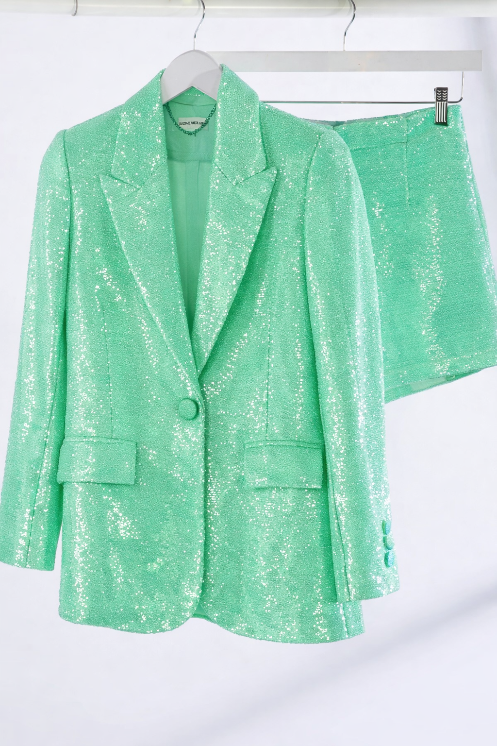 Nadine Merabi Mint Sequin 2 Piece UK6