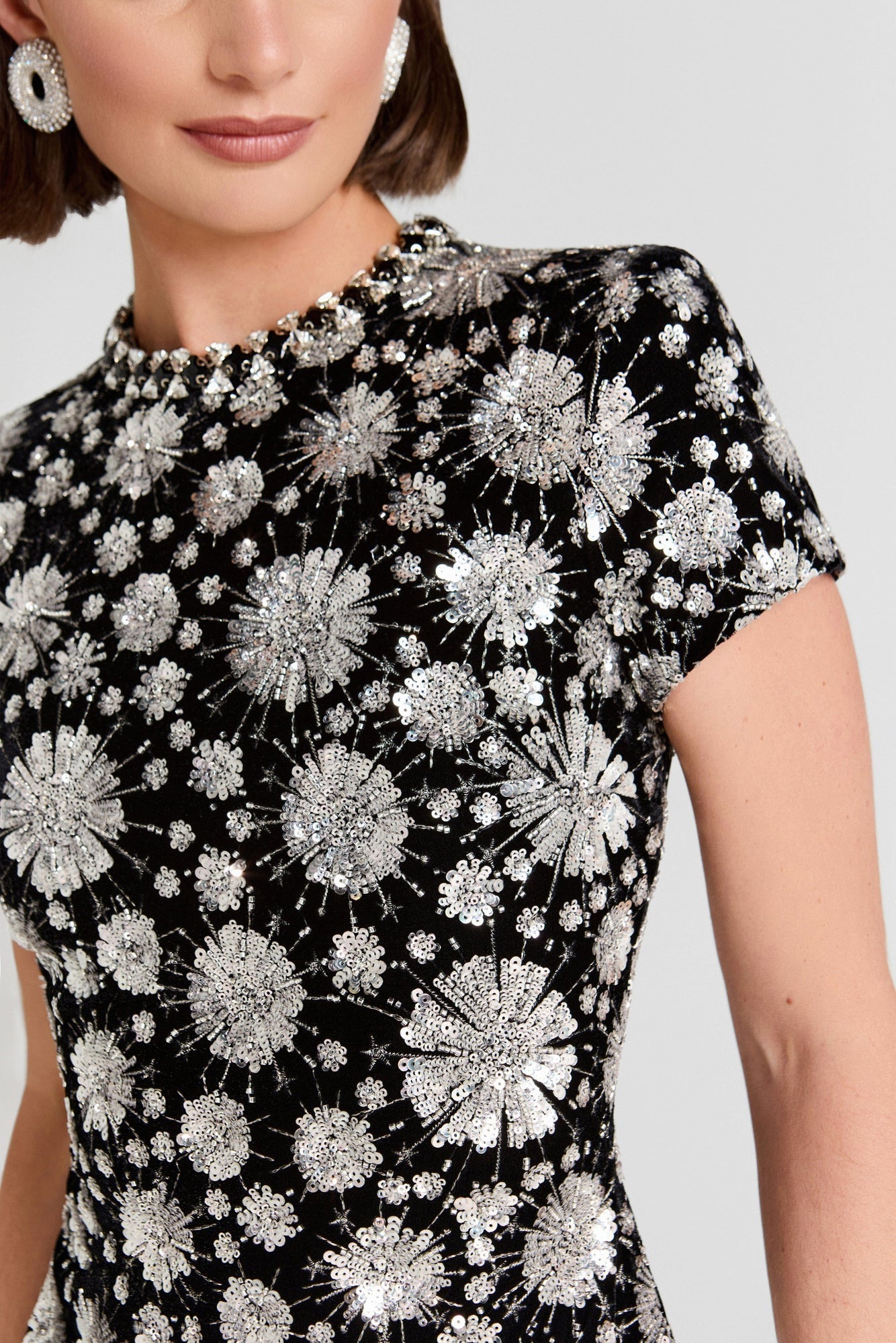 Nadine Merabi Evie Silver Dress