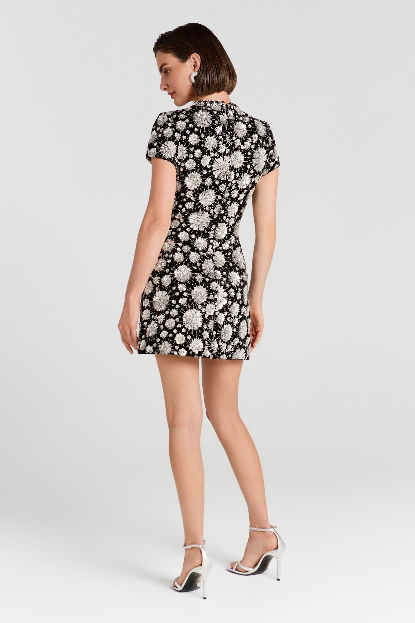 Nadine Merabi Evie Silver Dress