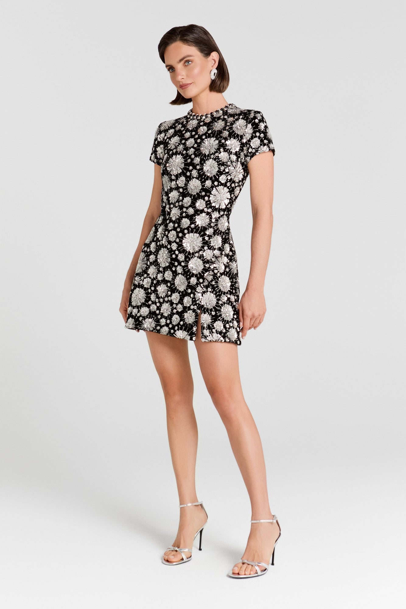 Nadine Merabi Evie Silver Dress
