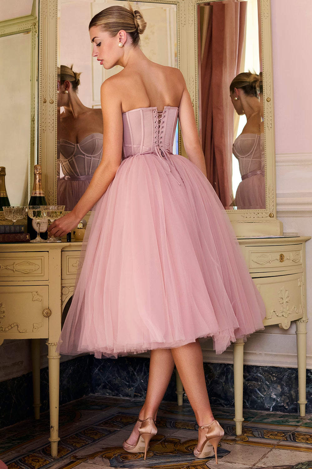House of CB Tulle Midi Dress Small