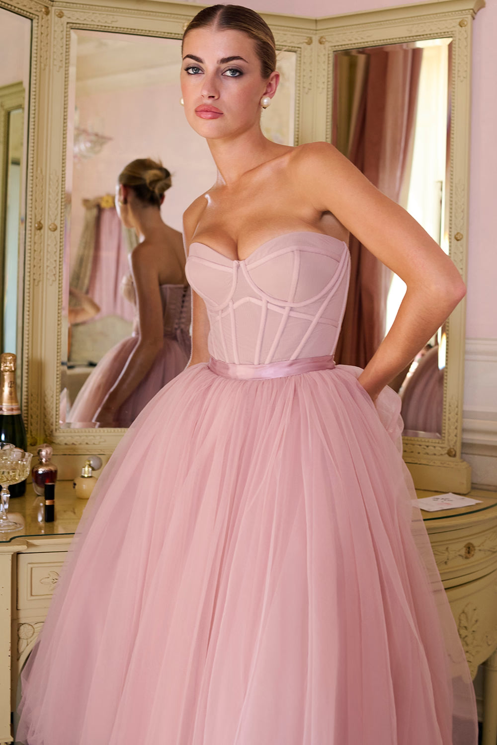 House of CB Tulle Midi Dress Small