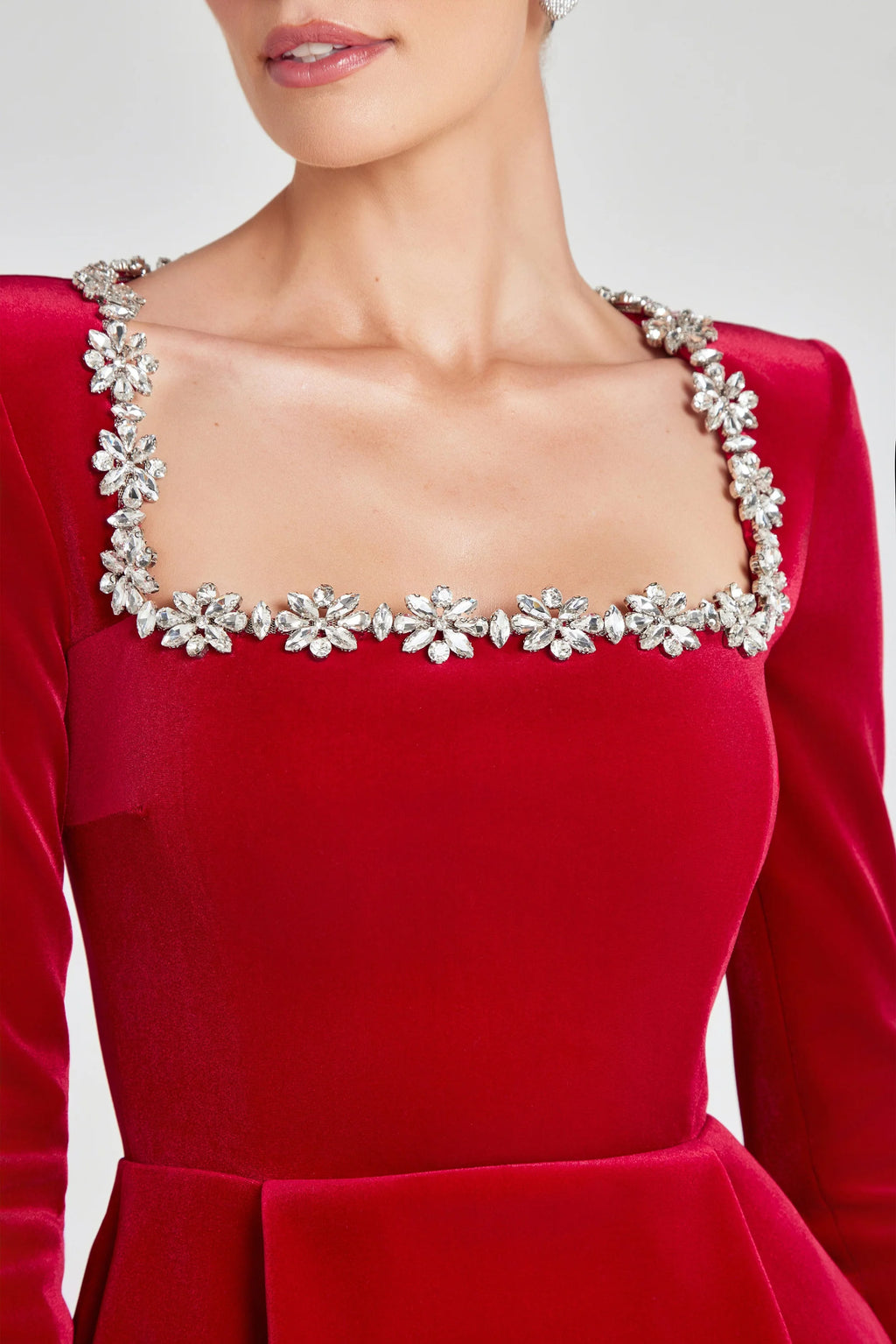 Nadine Merabi Red Kimberly Dress
