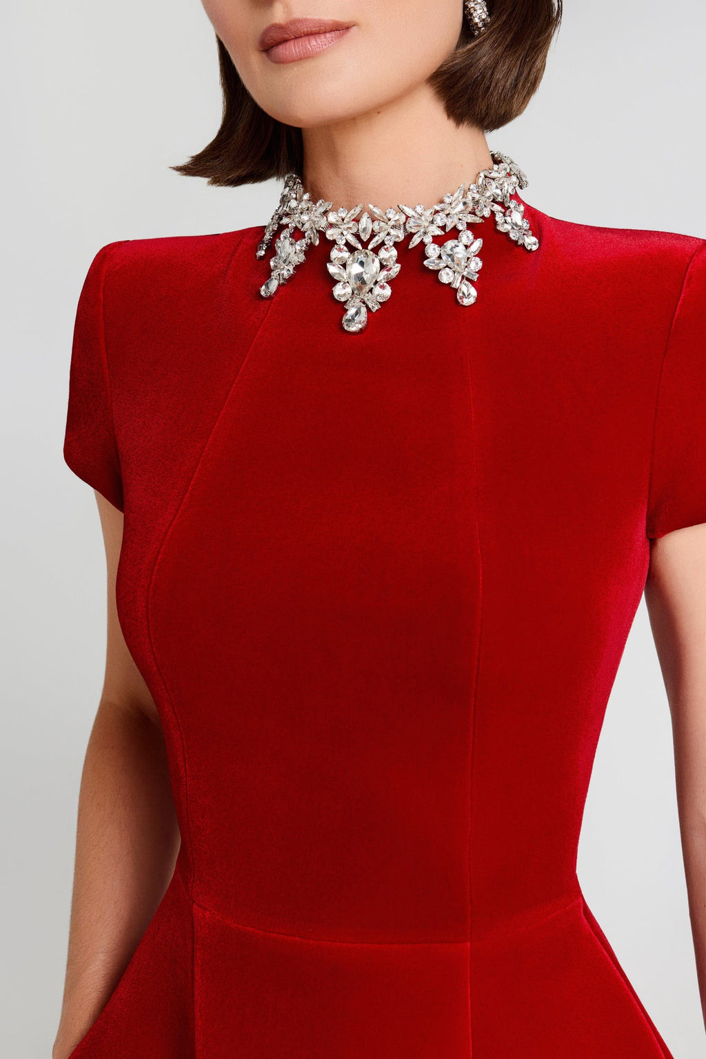 Nadine Merabi Regan Red Dress