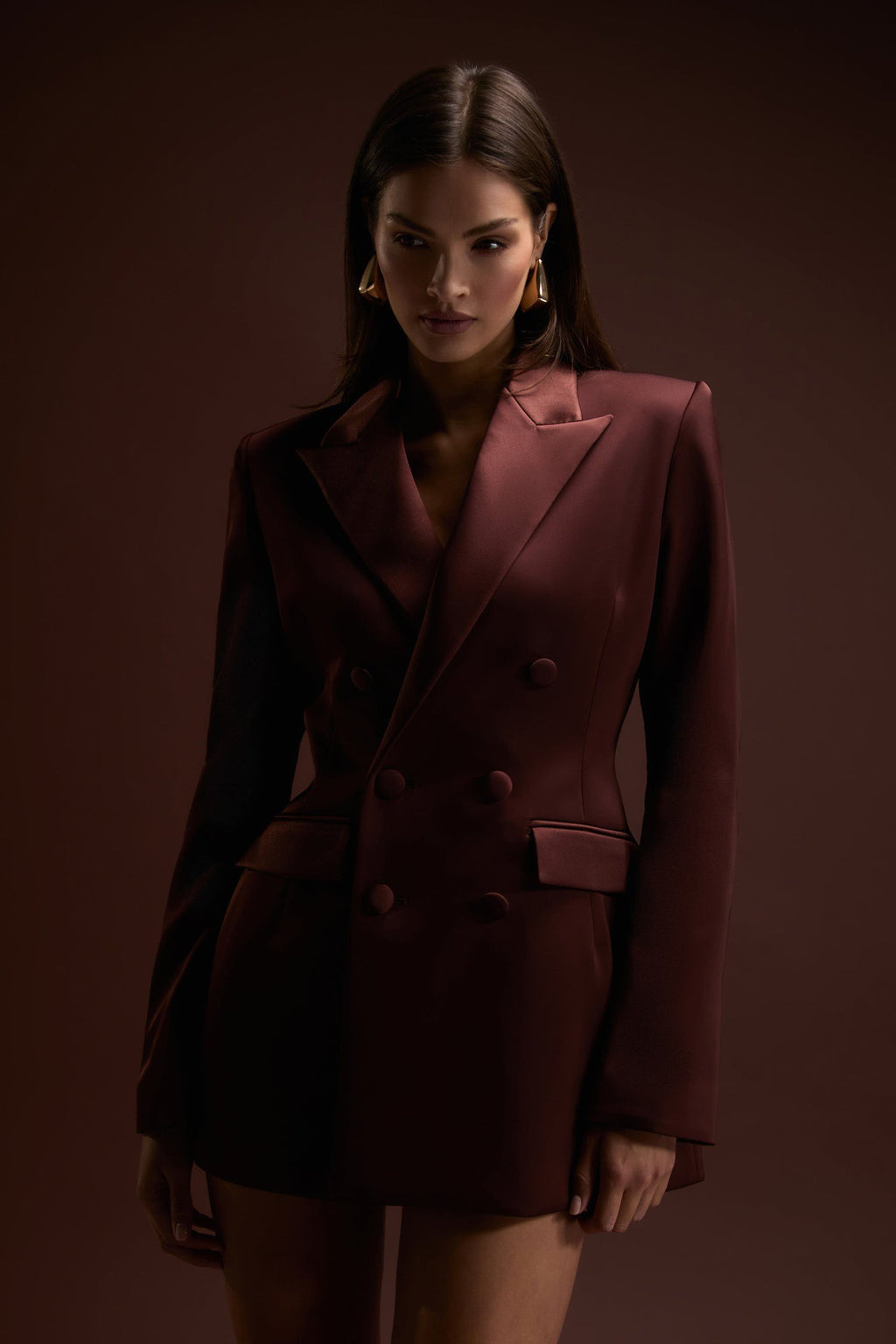 Nadine Merabi Monica Brown Dress