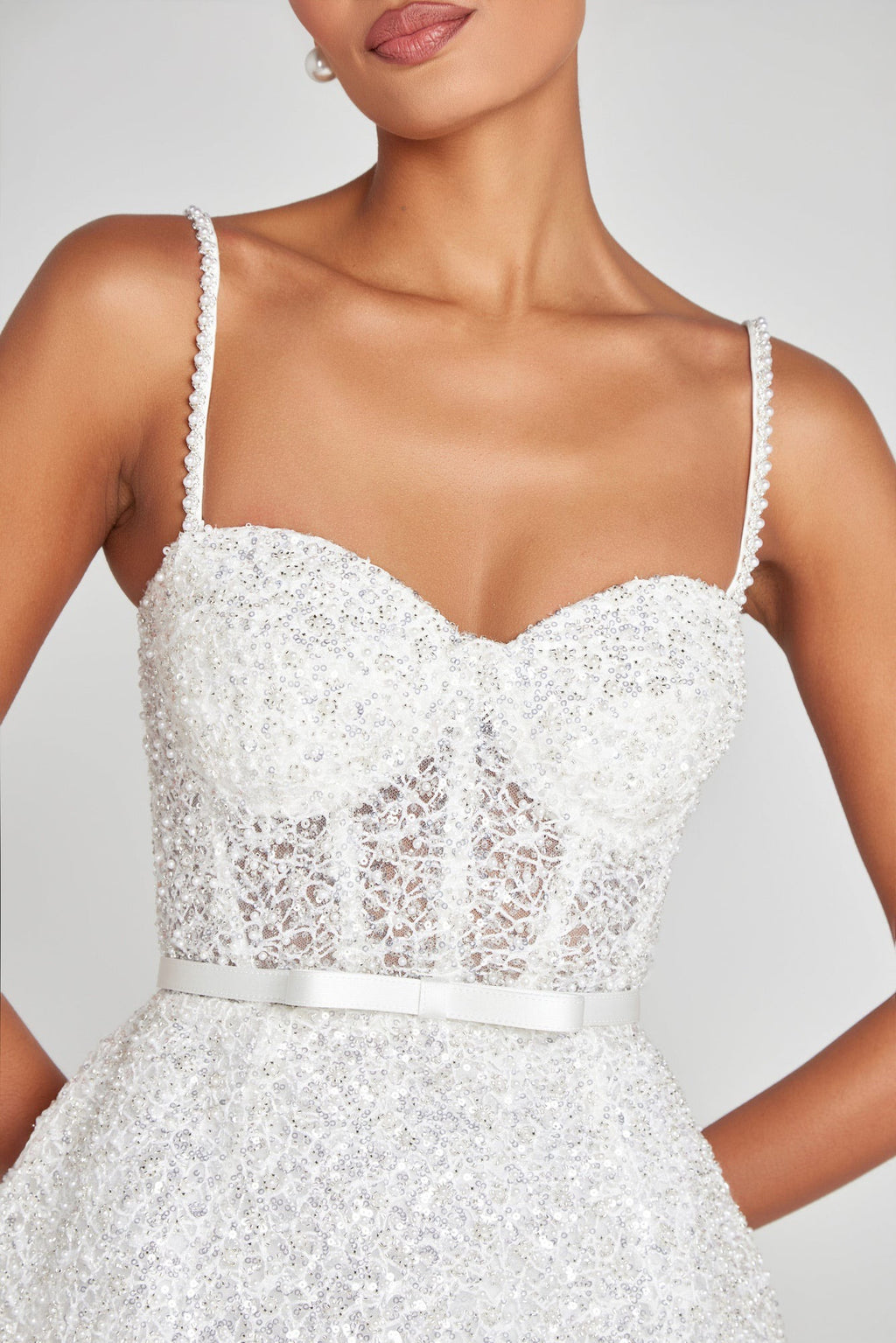 Nadine Merabi Alice White Dress