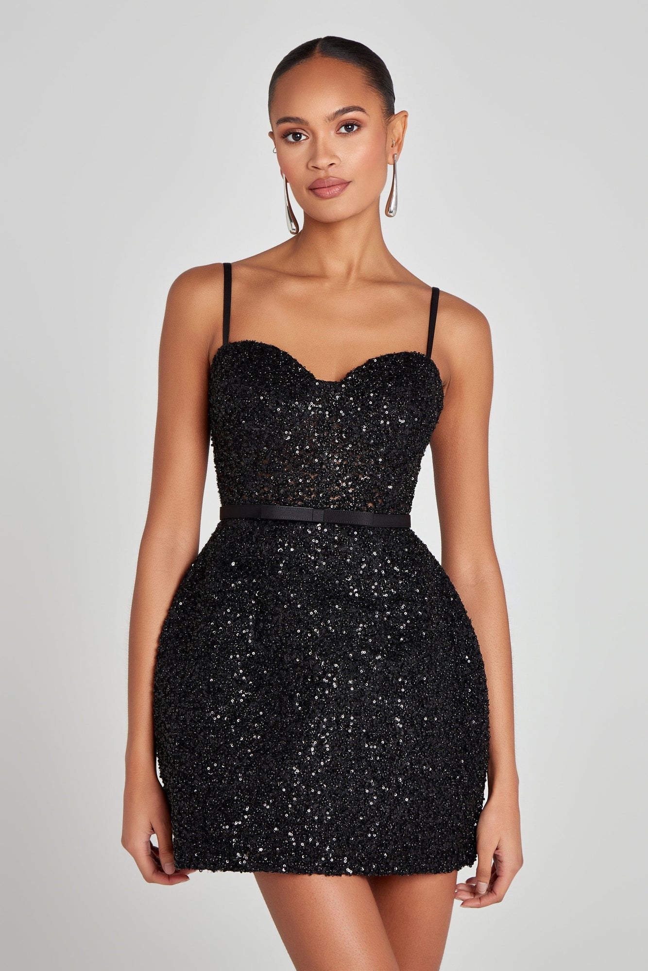 Nadine Merabi Tara Black Dress