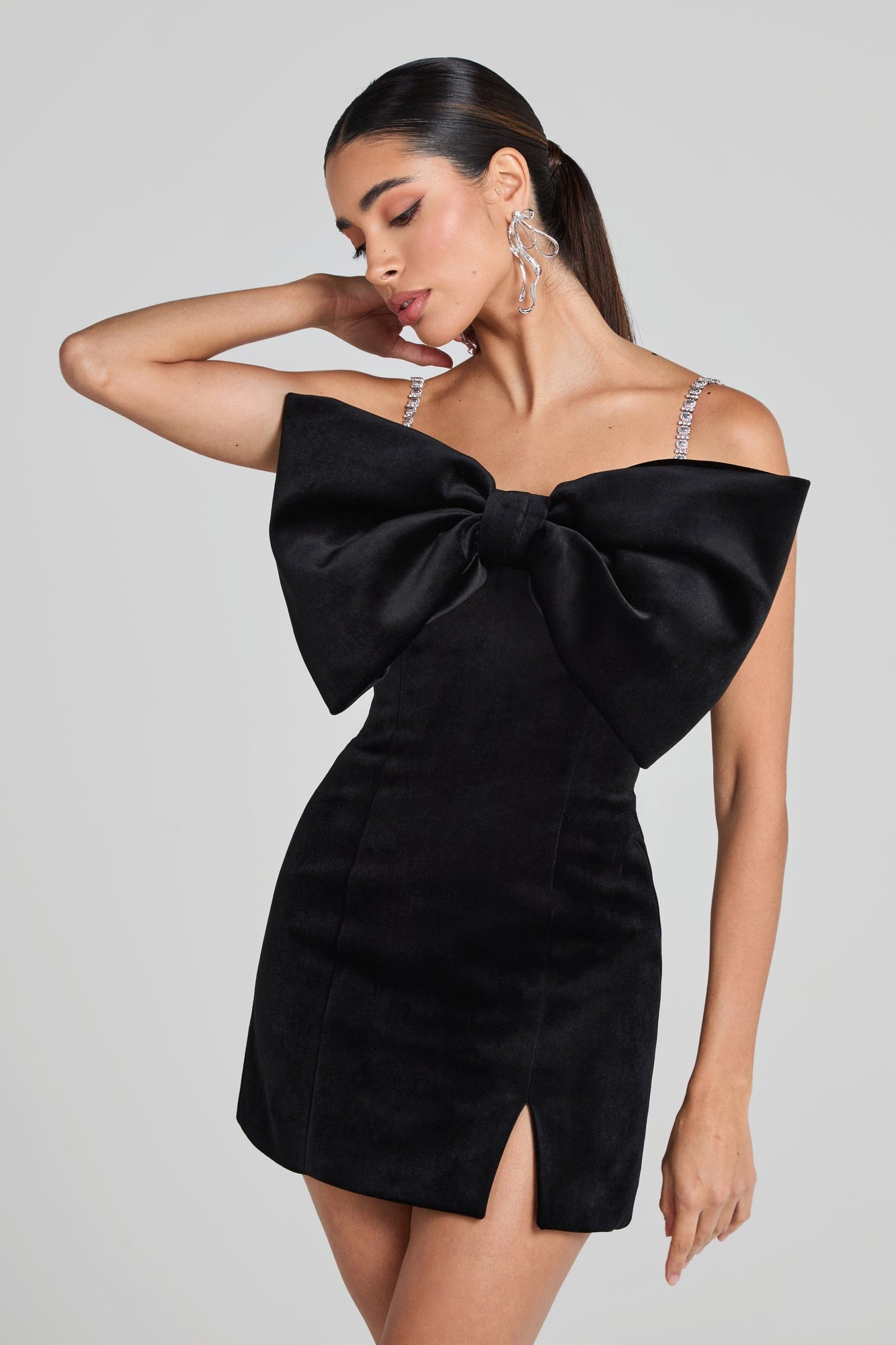 Nadine Merabi Elodie Black Dress