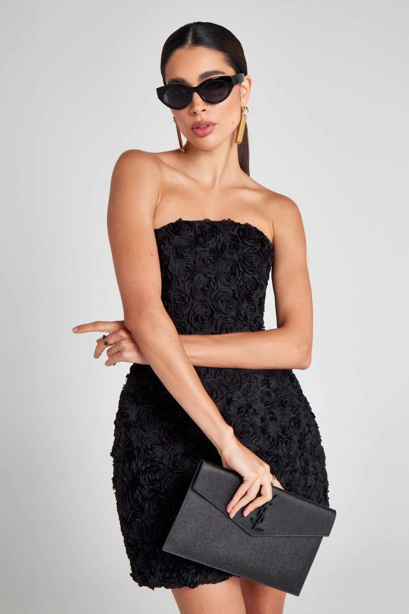 Nadine Merabi Maisy Black Dress