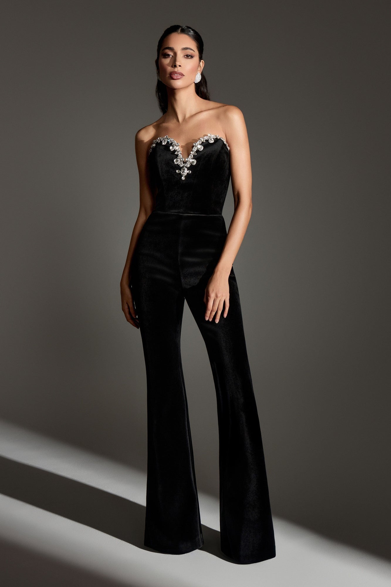 Nadine Merabi Black Ines Jumpsuit