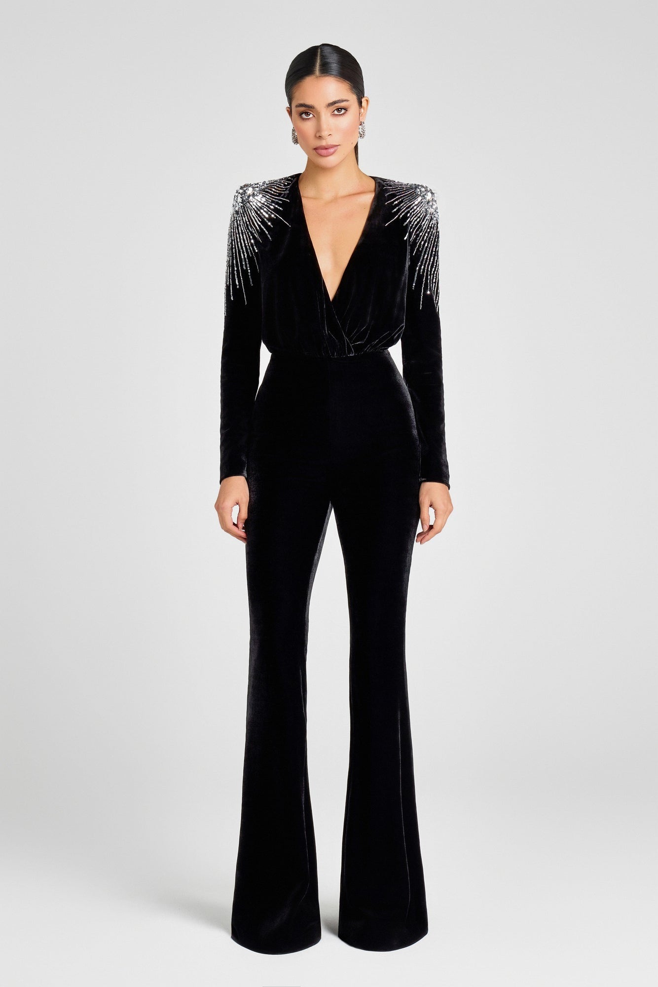 Nadine Merabi Giselle Black Jumpsuit