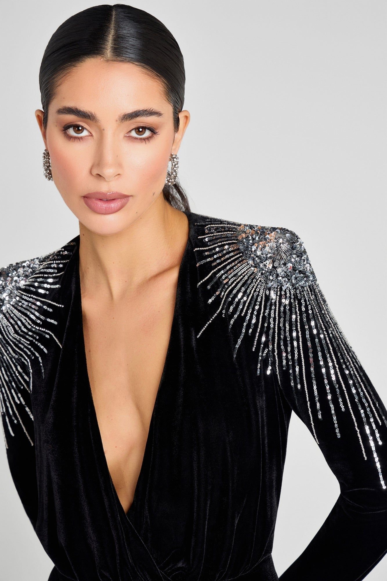 Nadine Merabi Giselle Black Jumpsuit