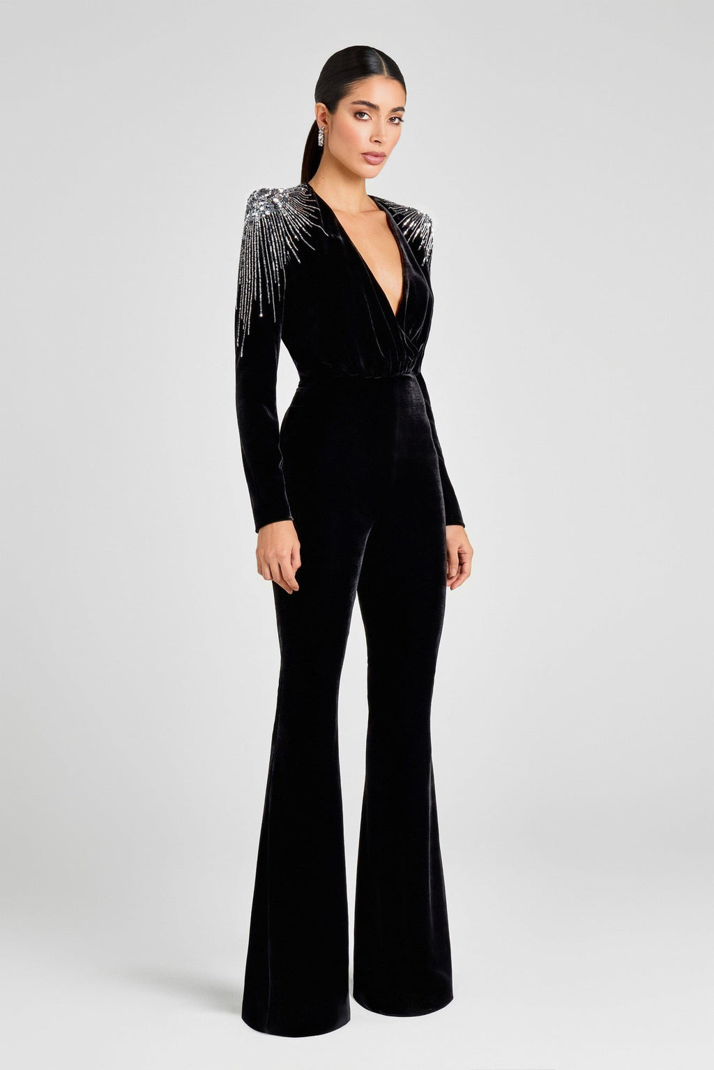 Nadine Merabi Giselle Black Jumpsuit