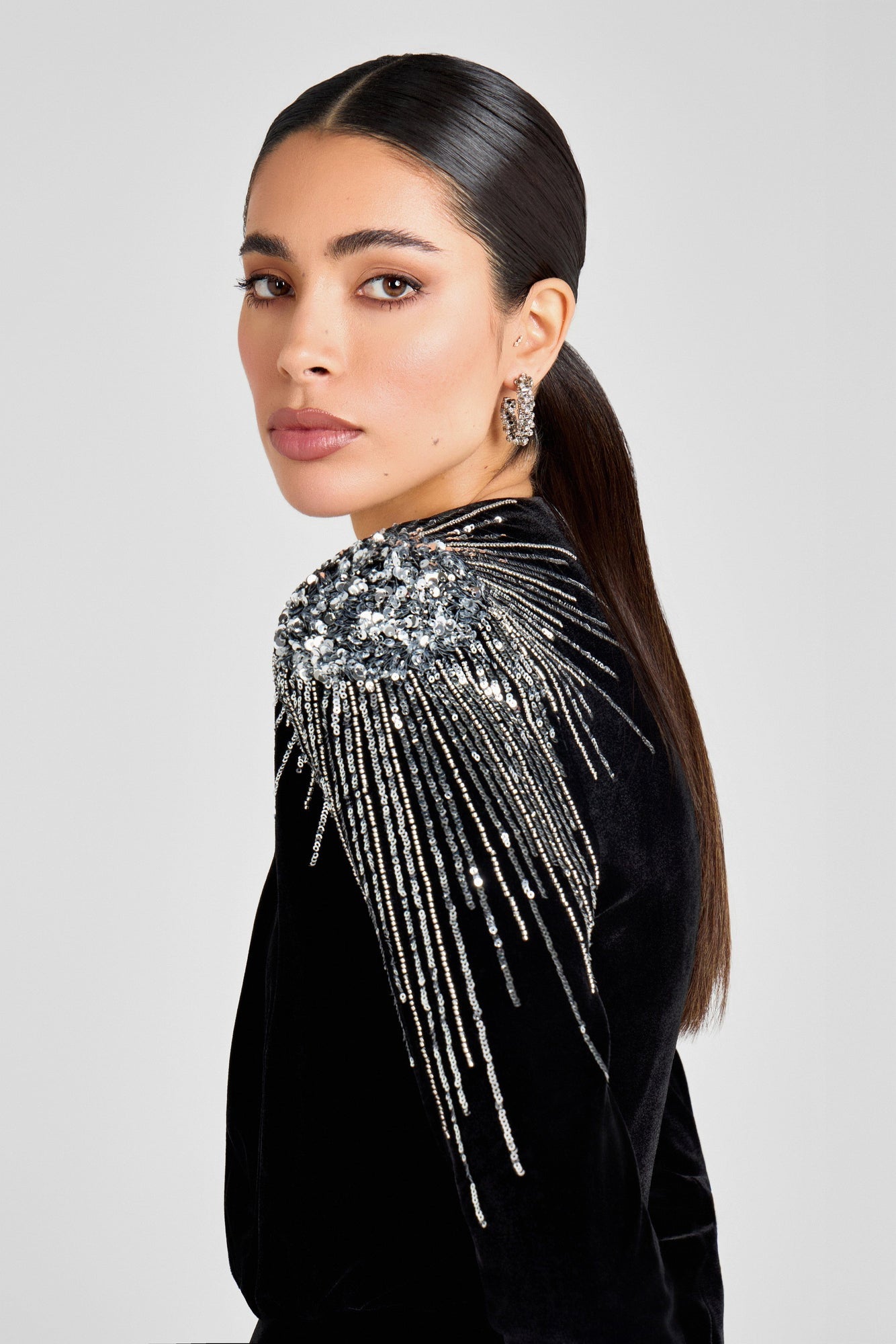 Nadine Merabi Giselle Black Jumpsuit