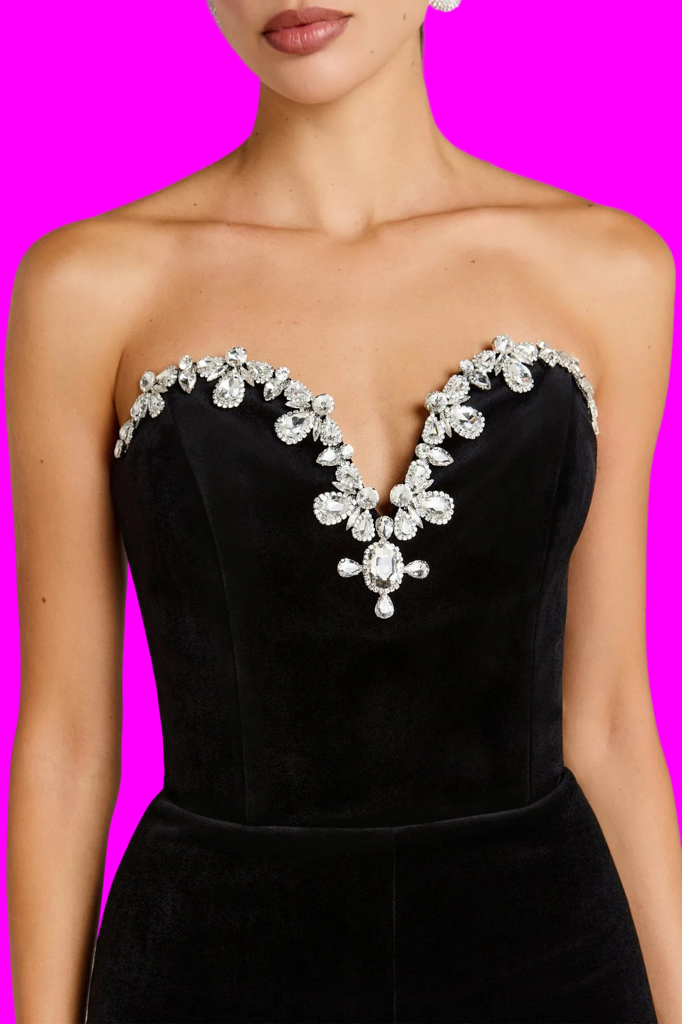 Nadine Merabi Black Ines Jumpsuit