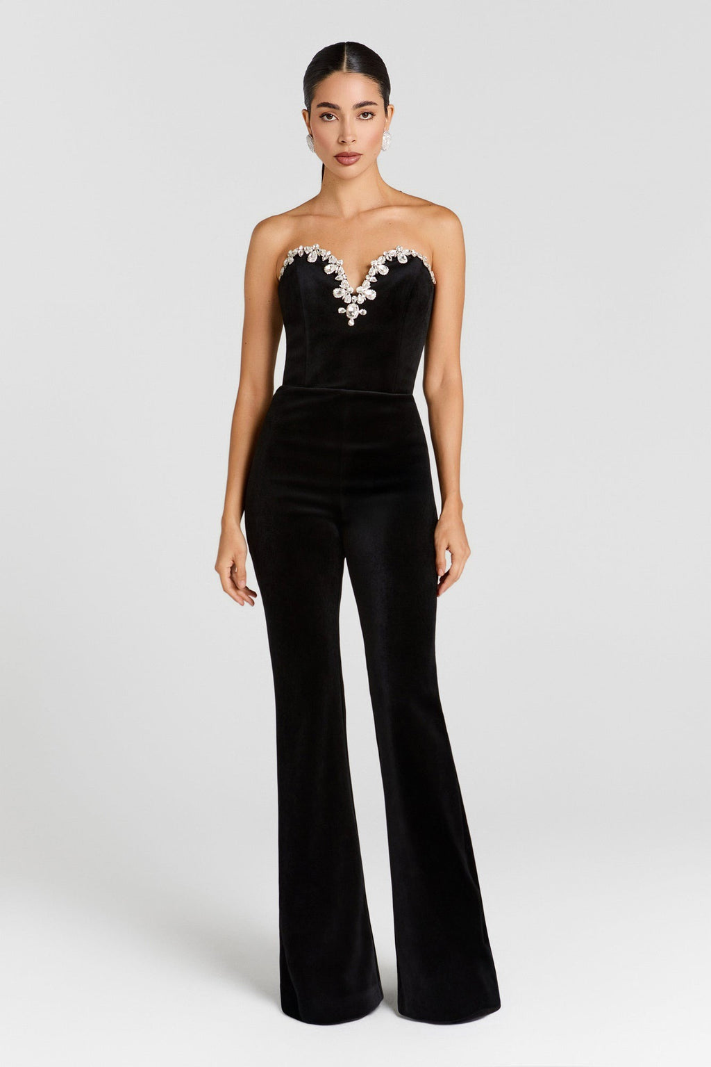 Nadine Merabi Black Ines Jumpsuit