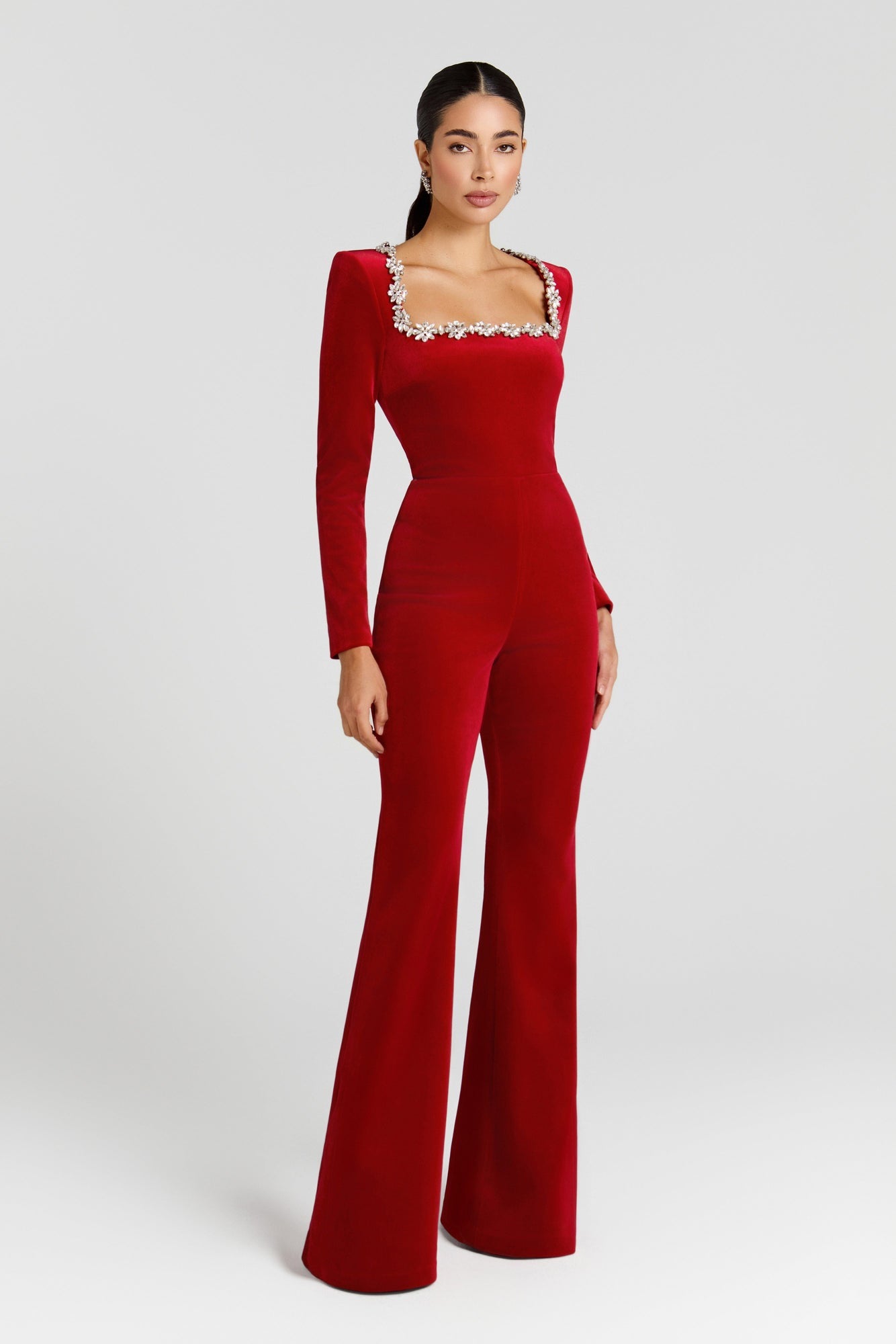 Nadine Merabi Kimberly Red Jumpsuit