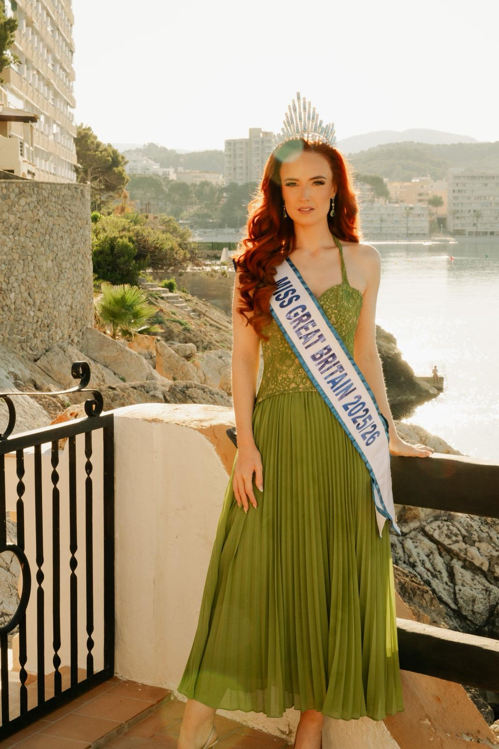Ronja Emerald Corset Gown